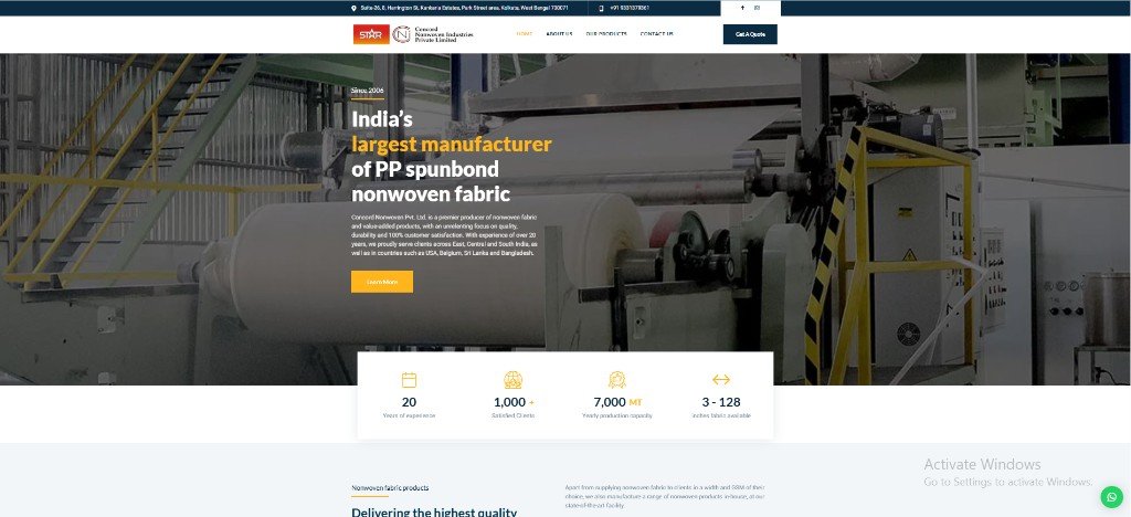 Concord Nonwoven — PP Fabric Manufacturer