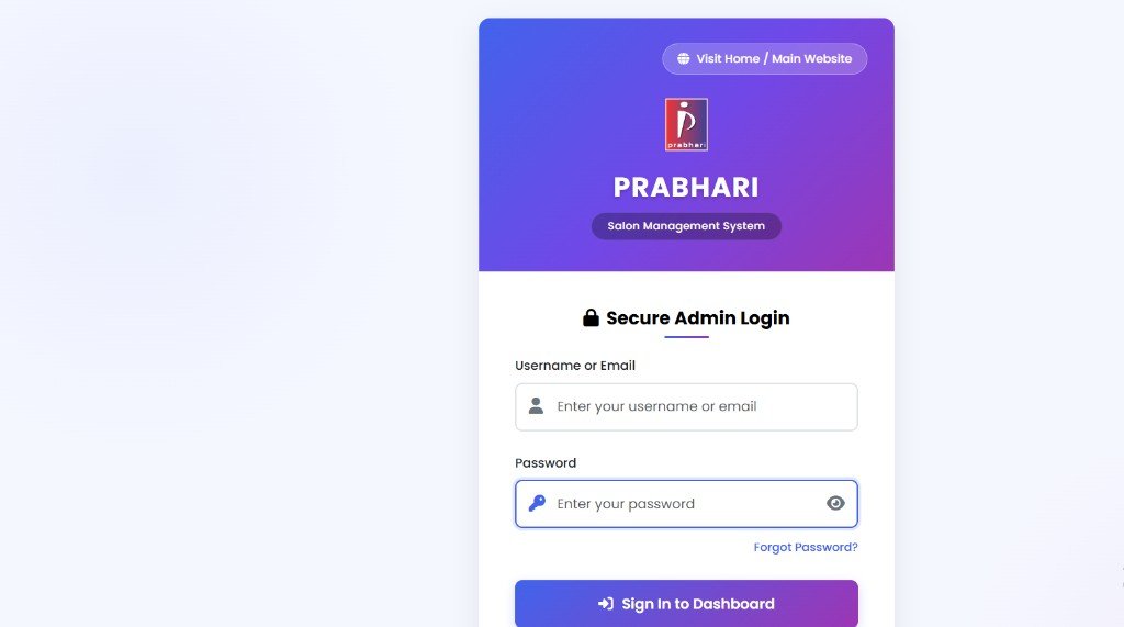 Salon Prabhari (Prabhari RMS / POS)